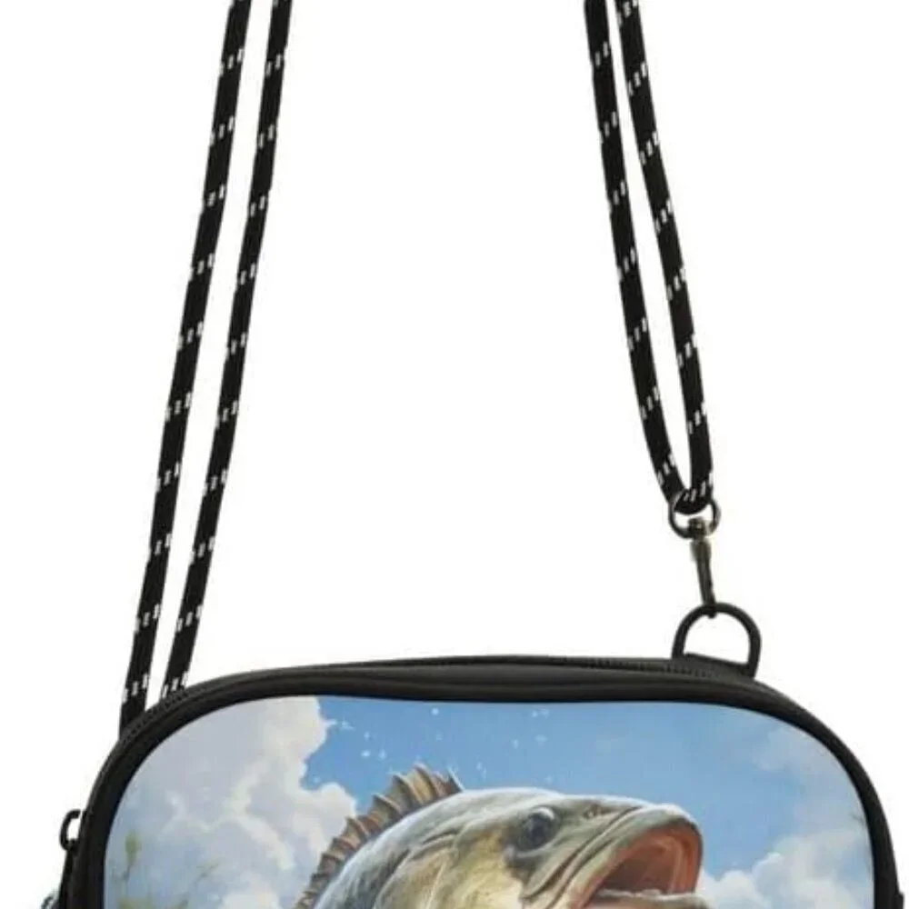 Goth Bat Women's Crossbody Bag Polyester Unisex Small Phone Purse Wallet